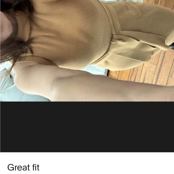 TOCCIN x RTR Chic Tan Midi Dress with Tie-Front - Picture 10 of 16